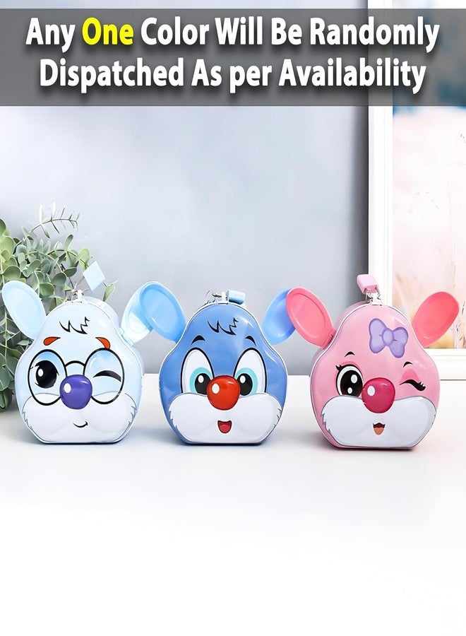 TRENDYTOYS حصالة نقود للأطفال بتصميم أرنب من تريندي تويز، حاوية لتوفير المال مع قفل ومفاتيح، صندوق تخزين واسع لجمع العملات المعدنية، حصالة نقود للأولاد والبنات، 3 سنوات فما فوق (عبوة من قطعة واحدة، متنوعة) - Image 2